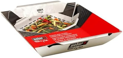 Weber Deluxe Grilling Basket Large / Built for Q 300/3000 and larger gas grills, and most charcoal grills