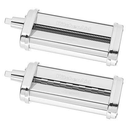 KitchenAid KSMPCA 2 Piece Pasta Cutter Attachment Set, Silver