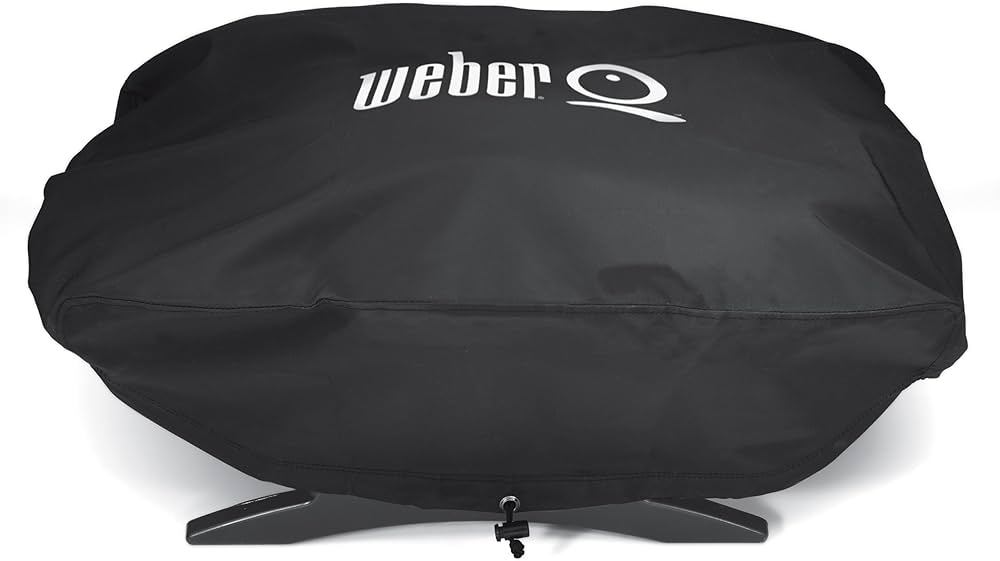 Weber Q100/1000 Series Grill Cover – Weather-Resistant & Durable