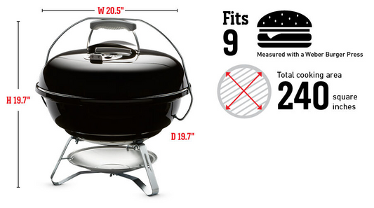 Weber Jumbo Joe 47cm Charcoal Grill with Thermometer