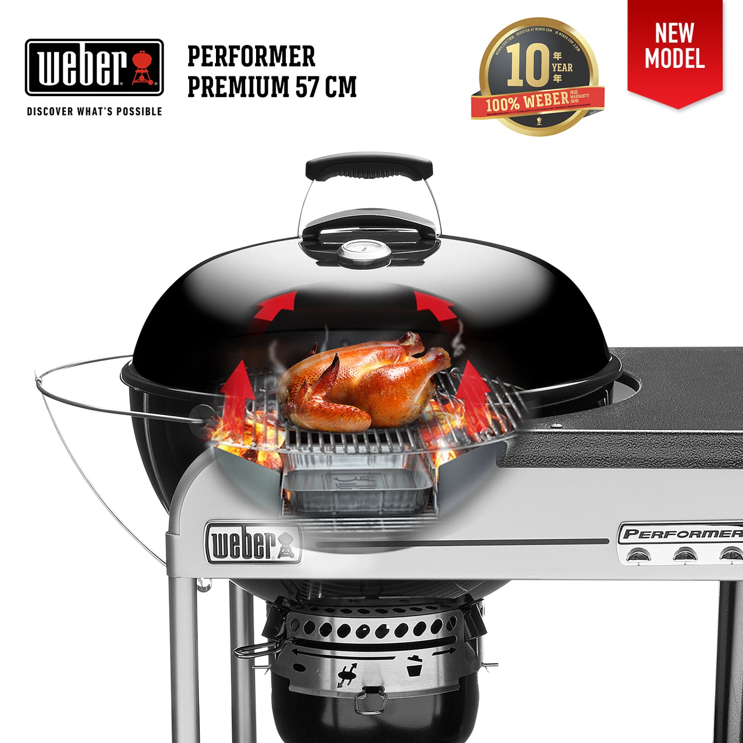 Weber Performer Premium GBS Charcoal Grill 57cm